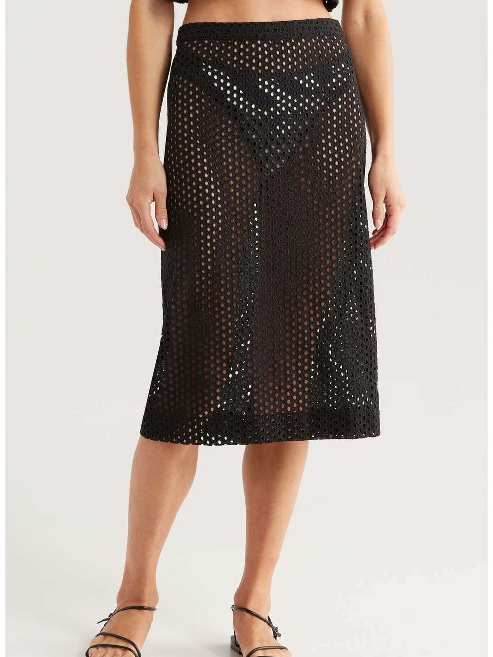 Solid & Striped Sherry Cotton Eyelet Cover-Up Skirt